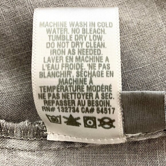 Anthropologie CLOTH & STONE Green Split Back Button Up High Low Shirt - Picture 12 of 12